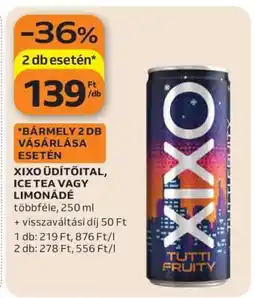 Auchan XIXO Üdítőital, Ice Tea vagy Limonádé ajánlat