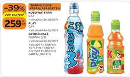 Auchan KUBU WATERRR, PLAY, GYÜMÖLCSLÉ ajánlat