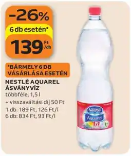 Auchan Nestlé Aquarel Ásványvíz ajánlat