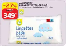 Auchan Auchan Tipp Baba Nedves Törlőkendő ajánlat