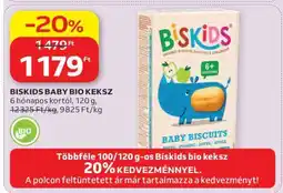 Auchan BISKIDS BABY BIO KEKSZ ajánlat