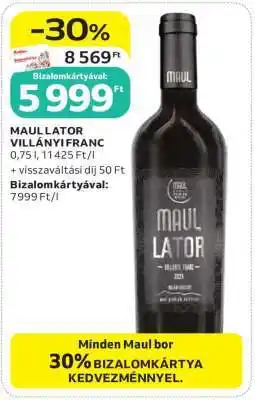 Auchan MAUL LATOR VILLÁNYI FRANC ajánlat