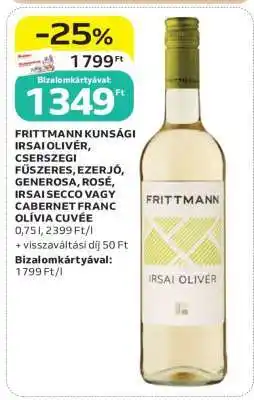 Auchan FRITTMANN KUNSÁGI IRSAI OLIVÉR ajánlat