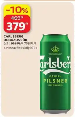 Auchan Carlsberg Dobozos Sör ajánlat