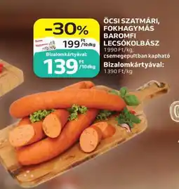 Auchan Öcsi Szatmári Fokhagymás Baromfi Lecsókolbász ajánlat
