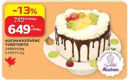 Auchan AUCHAN KEDVENC TÚRÓTORTA ajánlat