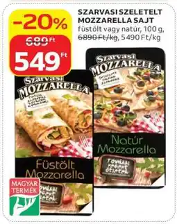 Auchan Szarvasi szeletelt mozzarella sajt ajánlat
