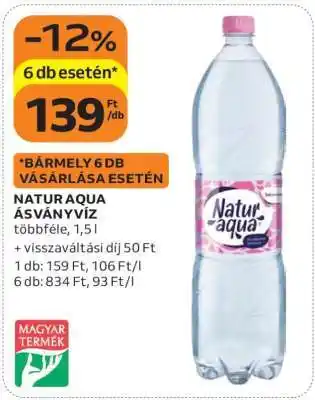 Auchan Natur Aqua Ásványvíz ajánlat