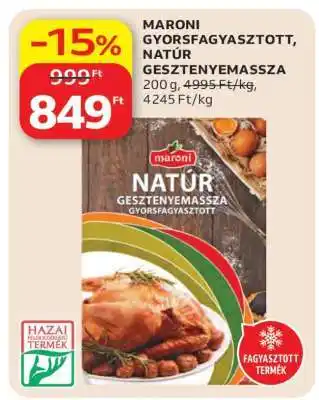 MARONI GYORSFAGYASZTOTT NATÚR GESZTENYEMASSZA