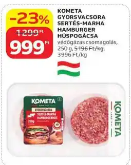 Auchan KOMETA GYORSVACSORA SERTÉS-MARHA HAMBURGER HÚSPOGÁCSA ajánlat