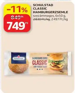 Auchan SCHULSTAD CLASSIC HAMBURGERZSEMLE ajánlat