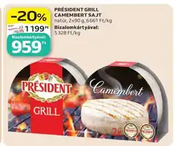 Auchan Président Grill Camembert sajt ajánlat
