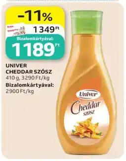 Auchan UNIVER CHEDDAR SZÓSZ ajánlat