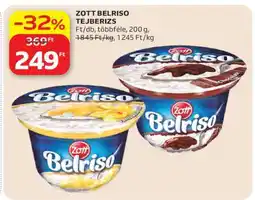 Auchan ZOTT Belriso tejberizs ajánlat