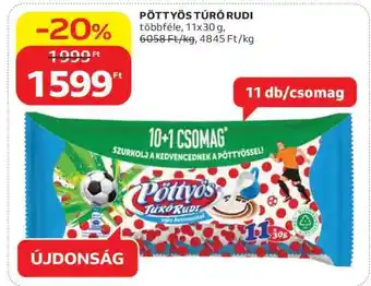 Auchan PÖTTYÖS Túró Rudi ajánlat