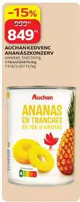 Auchan AUCHAN KEDVENC ANANÁSZKONZERV ajánlat
