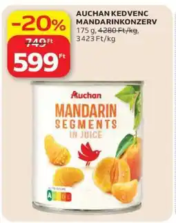 Auchan AUCHAN KEDVENC MANDARINKONZERV ajánlat