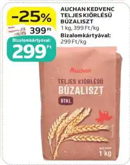 Auchan AUCHAN KEDVENC TELJES KIŐRLÉSŰ BÚZALISZT ajánlat