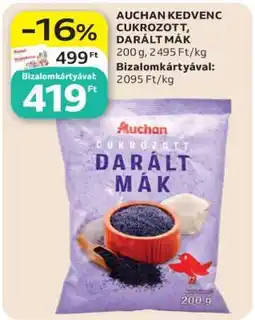 Auchan Auchan Kedvenc Cukrozott Darált Mák ajánlat