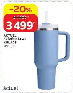 Auchan ACTUEL SZÍVÓSZÁLAS KULACS ajánlat