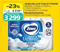 Auchan Zewa Deluxe toalettpapír ajánlat