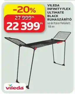 Auchan Vileda Infinity Flex Ultimate Black Ruhaszárító ajánlat