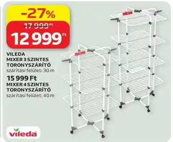 Auchan Vileda Mixer 3 Szintes Toronyszárító ajánlat