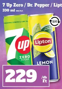 Vil-For 7 Up Zero / Dr. Pepper / Lipton ajánlat