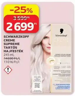 Auchan Schwarzkopf Creme Supreme tartós hajfesték ajánlat