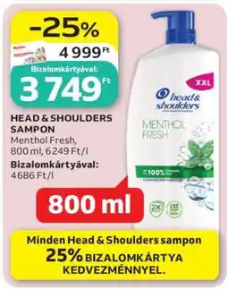 Auchan HEAD & SHOULDERS Sampon ajánlat