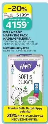 Auchan BELLA BABY HAPPY BIG PACK NADRÁGPELENKA ajánlat