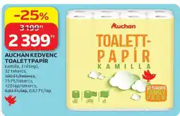 Auchan AUCHAN KEDVENC TOALETTPAPÍR ajánlat