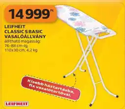 Auchan LEIFHEIT CLASSIC S BASIC VASALÓÁLLVÁNY ajánlat
