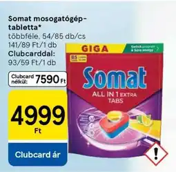 Tesco Somat Mosogatógép Tabletta ajánlat