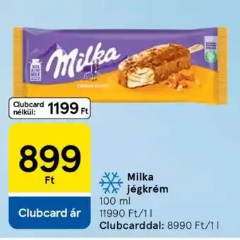 Tesco MILKA Jégkrém ajánlat