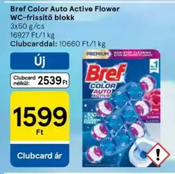 Tesco Bref Color Auto Active Flower WC-frissítő blokk ajánlat