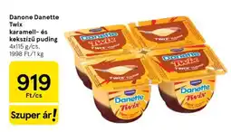 Tesco Danone Danette Twix karamell- és kekszízű puding ajánlat