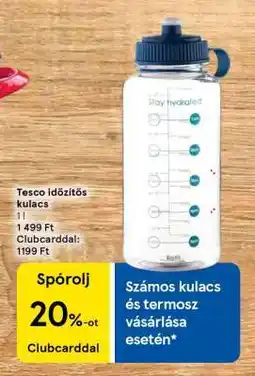 Tesco Tesco időzítős kulacs ajánlat
