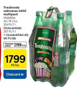 Tesco Traubisoda szénsavas üdítő multipack ajánlat