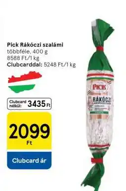 Tesco PICK Rákóczi szalámi ajánlat