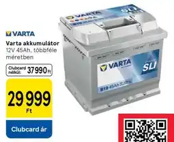 Tesco Varta akkumulátor ajánlat