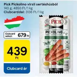 Tesco Pick Pickolino virsli sertéshúsból ajánlat