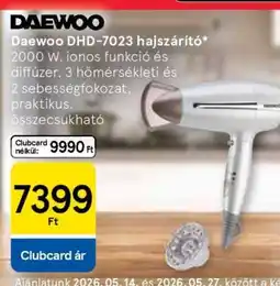Tesco Daewoo DHD-7023 hajszárító ajánlat