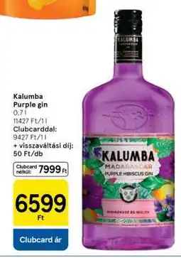 Tesco Kalumba Purple gin ajánlat
