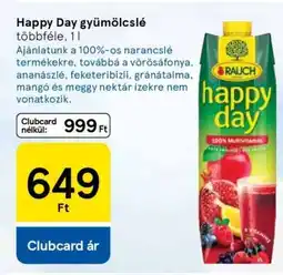Tesco HAPPY DAY Gyümölcslé ajánlat