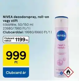 Tesco NIVEA dezodorspray, roll-on vagy stift ajánlat