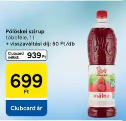 Tesco Pölöskei szirup ajánlat