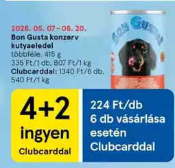 Tesco Bon Gusta konzerv kutyaeledel ajánlat