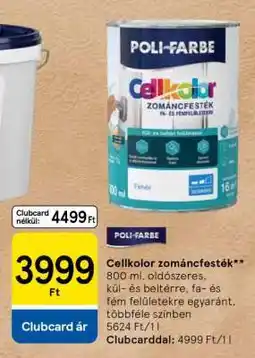 Tesco Cellkolor zománcfesték ajánlat
