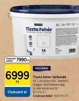 Tesco Tiszta fehér falfesték ajánlat